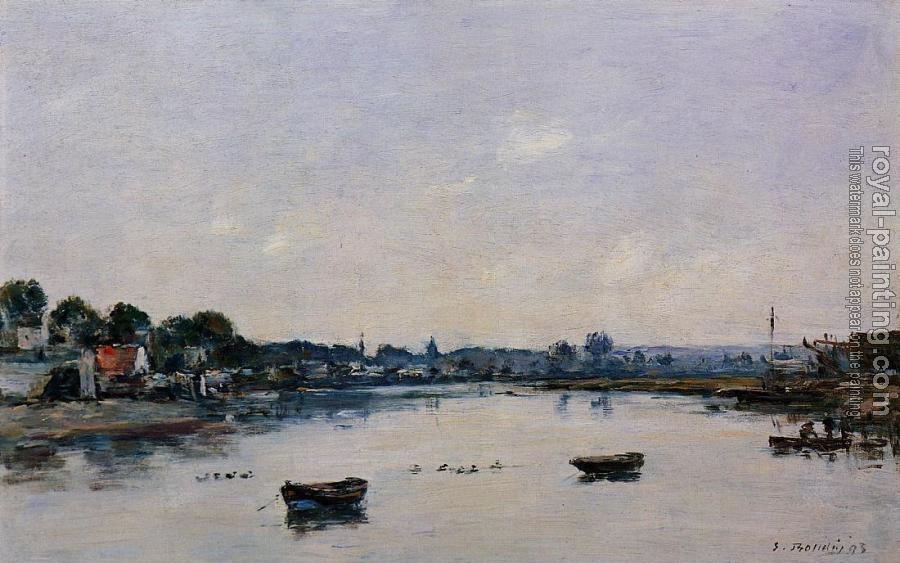 Eugene Boudin : The Banks of the Touques
